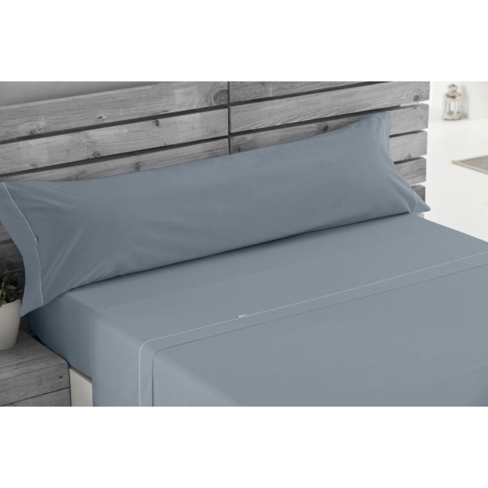 Juego de Sábanas Alexandra House Living Acero Gris Acero Cama de 135/140 3 Piezas 3