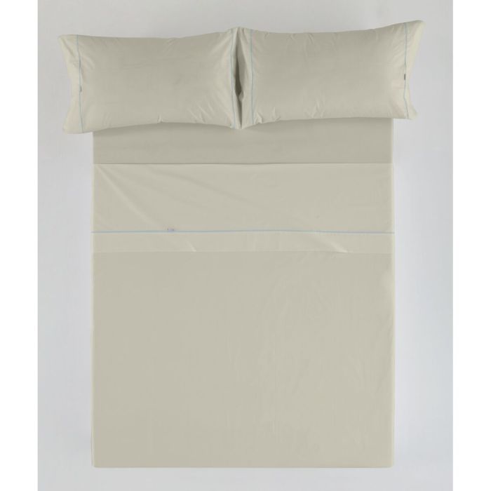 Juego de Sábanas Alexandra House Living Beige Cama de 180 4 Piezas 5