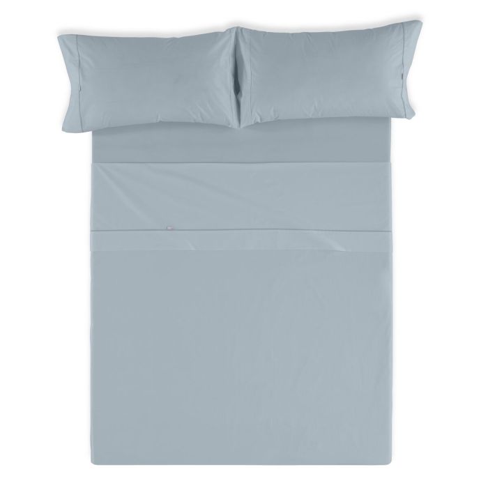 Juego de Sábanas Alexandra House Living Gris Cama de 150/160 4 Piezas