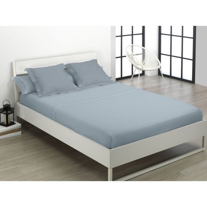 Juego de Sábanas Alexandra House Living Gris Cama de 150/160 4 Piezas 2