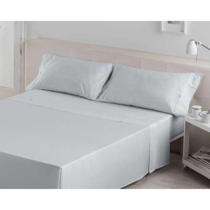 Juego de Sábanas Alexandra House Living Gris Perla Cama de 150/160 4 Piezas 3