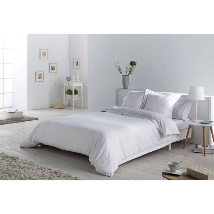 Juego de funda nórdica Alexandra House Living Blanco Cama de 105 4 Piezas