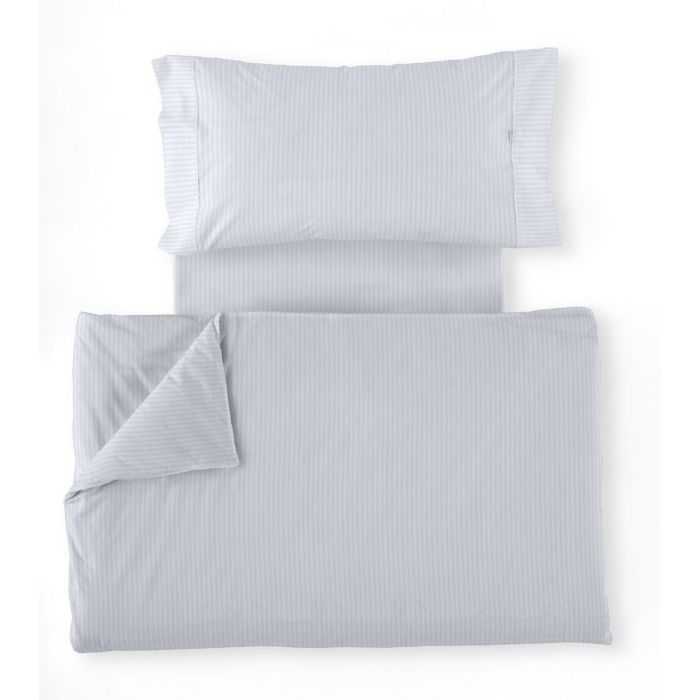 Juego de funda nórdica Alexandra House Living Blanco Cama de 105 3 Piezas 1