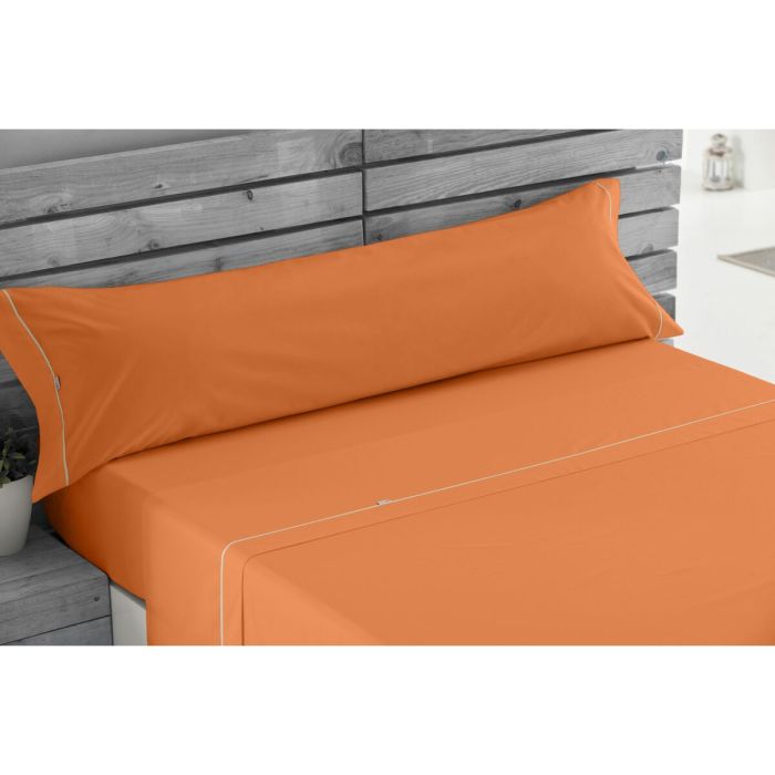 Juego de Sábanas Alexandra House Living Naranja Cama de 135/140 2