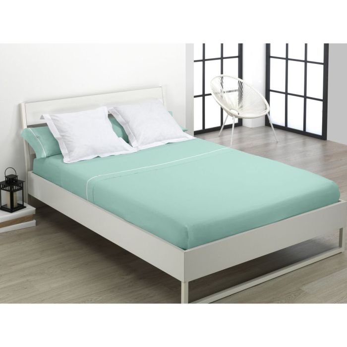 Juego de Sábanas Alexandra House Living Verde suave Cama de 180 4 Piezas 1