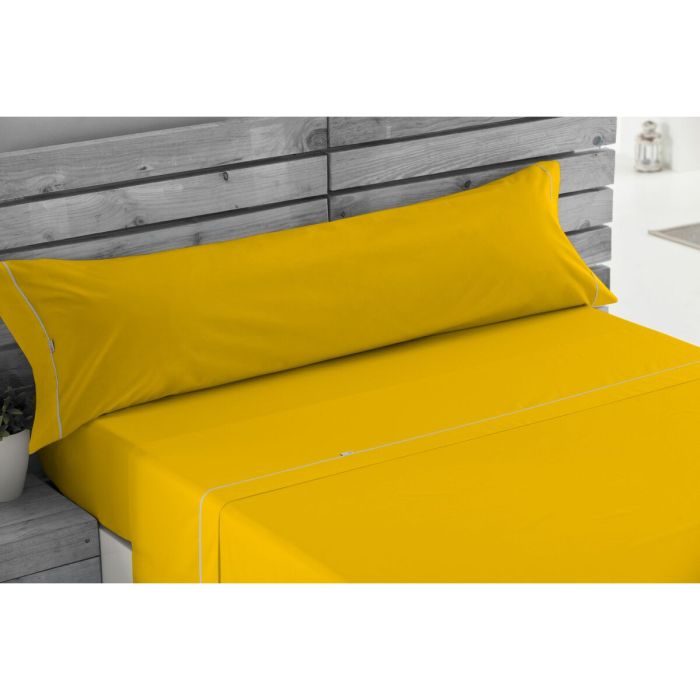 Juego de Sábanas Alexandra House Living Mostaza Cama de 105 2 Juego de Sábanas Alexandra House Living Mostaza Cama de 105 2
