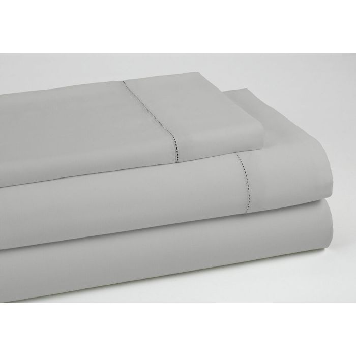 Juego de Sábanas Alexandra House Living QUTUN Gris Perla Cama de 160 4 Piezas 4