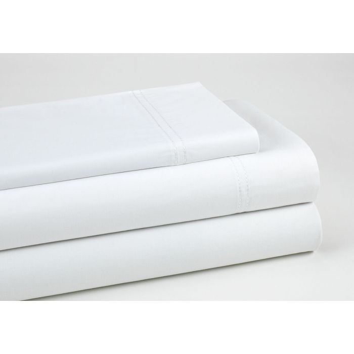 Juego de Sábanas Alexandra House Living Qutun Blanco Cama de 150 3 Piezas 4