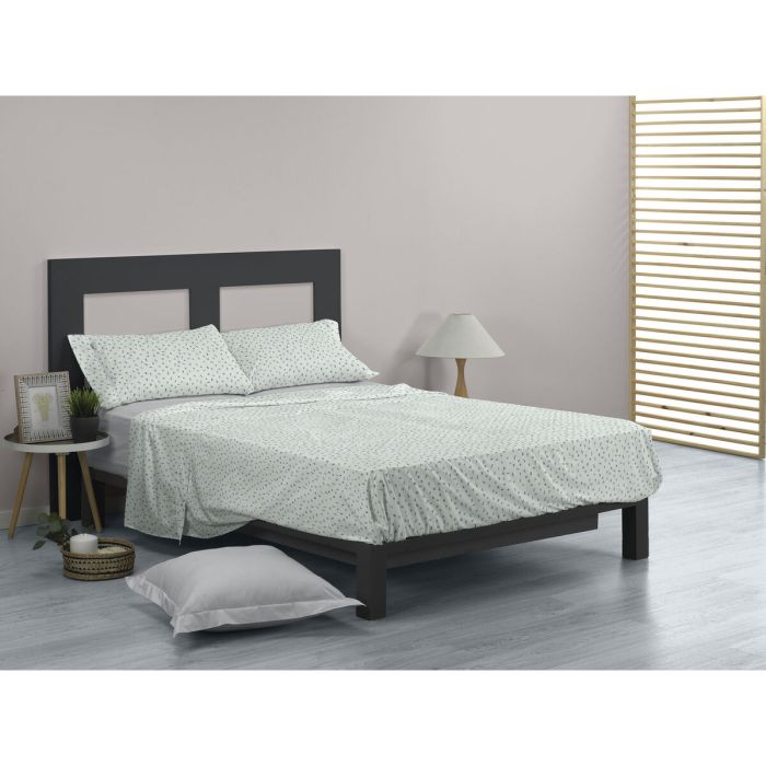 Juego de Sábanas Alexandra House Living Iber Azul Cama de 150 3 Piezas 3