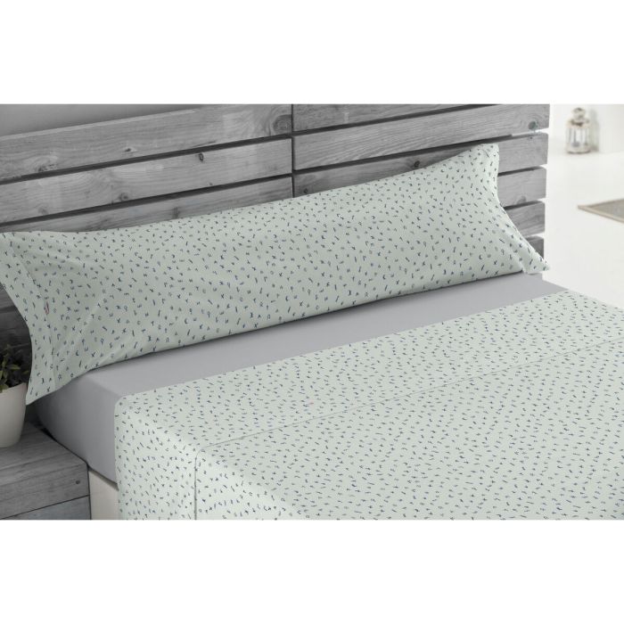 Juego de Sábanas Alexandra House Living Iber Azul Cama de 150 3 Piezas 2