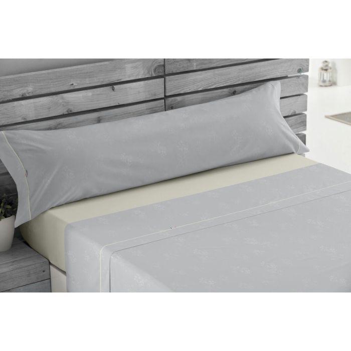 Juego de Sábanas Alexandra House Living Vairy Gris Perla Cama de 90 3 Piezas 2