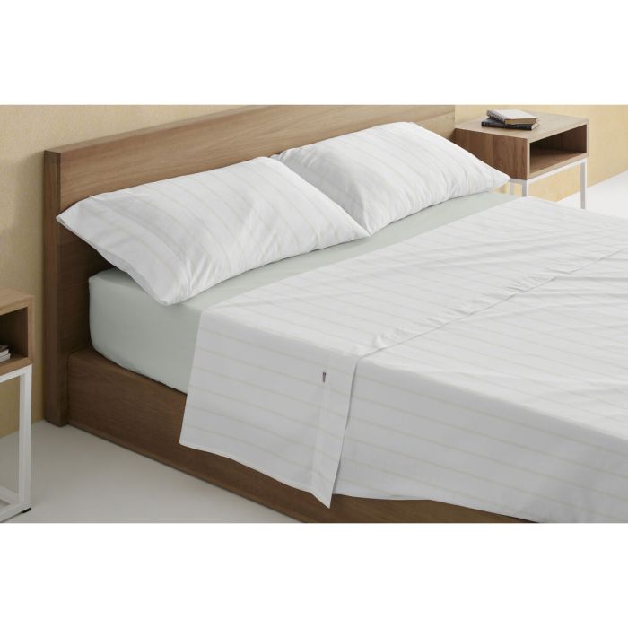 Juego de Sábanas Alexandra House Living Rita Beige Cama de 150 4 Piezas 3