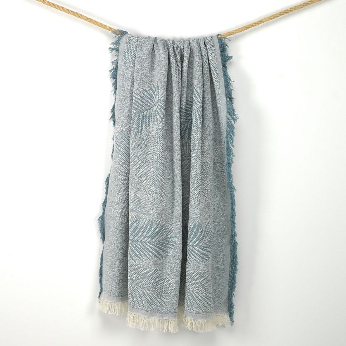 Manta Alexandra House Living Palma Verde Claro 125 x 180 cm 2