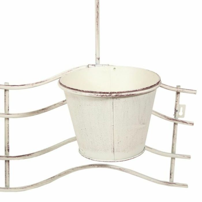 Maceta para Barandilla Alexandra House Living Blanco Hierro 23 x 69 x 95 cm 1