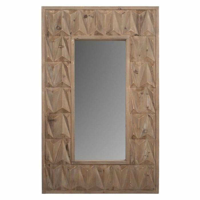 Espejo de pared Alexandra House Living Blanco Madera de abeto 10 x 114 x 73 cm 4