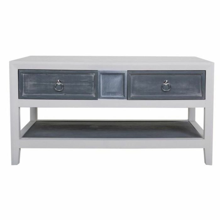 Mesa de Centro Alexandra House Living Blanco Gris Madera de abeto Madera MDF 51 x 53 x 104 cm 5