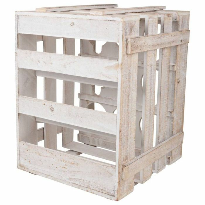 Botellero Alexandra House Living Natural Madera de abeto 43 x 32 x 33 cm 9 botellas Caja 3