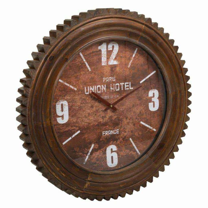 Reloj de Pared Alexandra House Living Rojo Madera de abeto Madera MDF