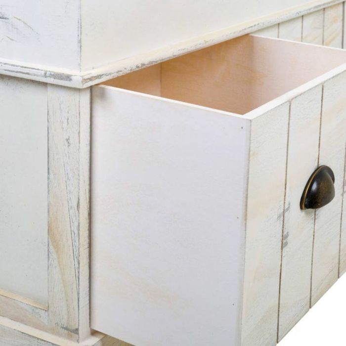 Banco baúl Alexandra House Living Blanco Madera de Paulonia Madera MDF 35 x 50 x 102 cm 2 Banco baúl Alexandra House Living Blanco Madera de Paulonia Madera MDF 35 x 50 x 102 cm 2