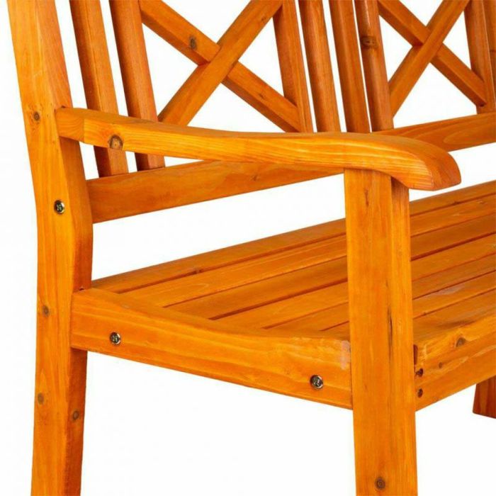 Banco Alexandra House Living Naranja Madera de abeto 65 x 68 x 120 cm 1