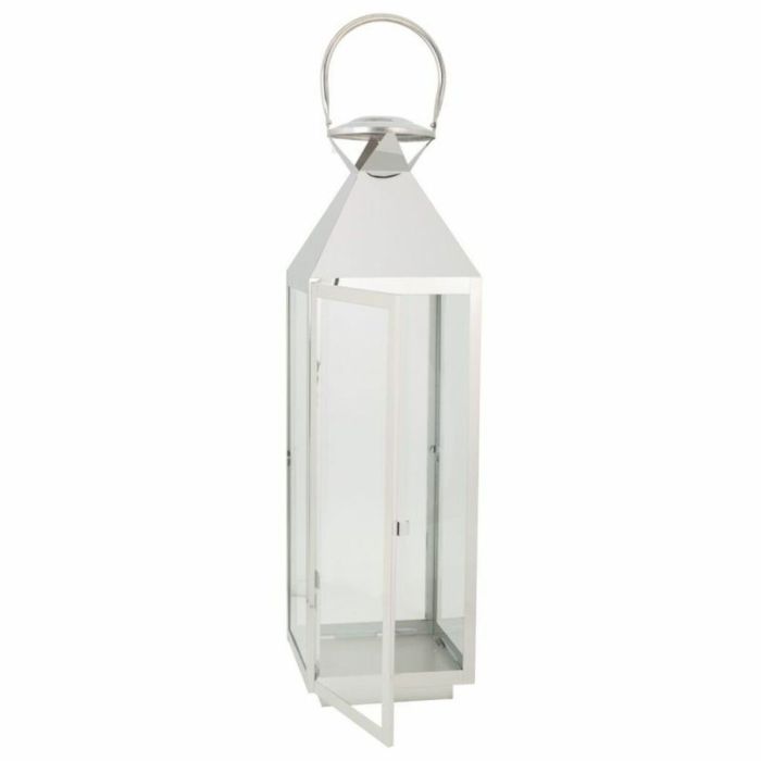 Farol Alexandra House Living Plata Vidrio Acero Inoxidable 23 x 72 x 24 cm 3