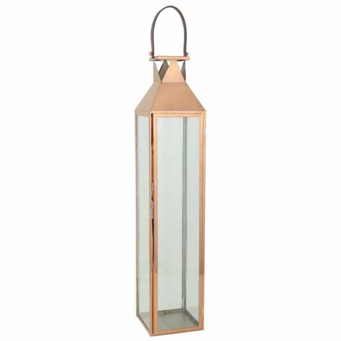 Farol Alexandra House Living Cobre Vidrio Acero Inoxidable 18 x 92 x 19 cm