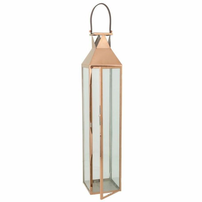 Farol Alexandra House Living Cobre Vidrio Acero Inoxidable 18 x 92 x 19 cm 3