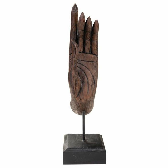 Figura Decorativa Alexandra House Living Marrón Negro Metal Poliresina Mano 12 x 43 x 17 cm 5