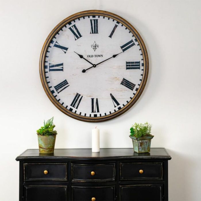 Reloj de Pared Alexandra House Living Dorado Metal 6 x 80 x 80 cm 4