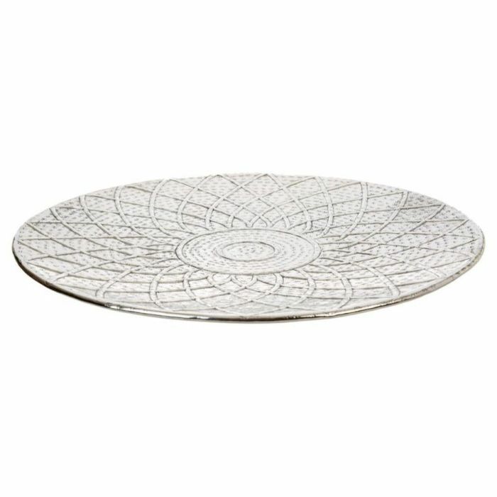 Plato Decorativo Alexandra House Living Plata Níquel 61 x 2 x 61 cm 2