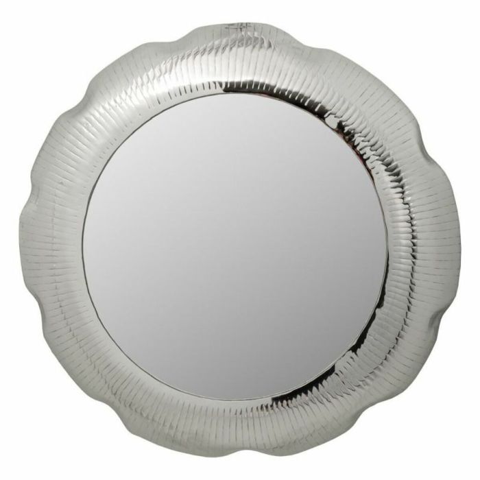 Espejo de pared Alexandra House Living Plata Metal Vidrio 76 x 11 x 76 cm 3