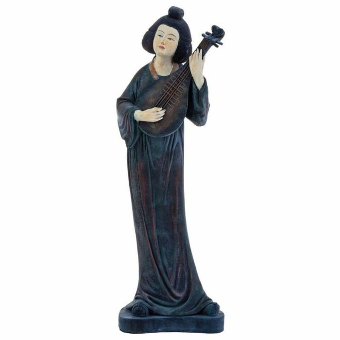 Figura Decorativa Alexandra House Living Poliresina Oriental Música 16 x 60 x 21 cm 4