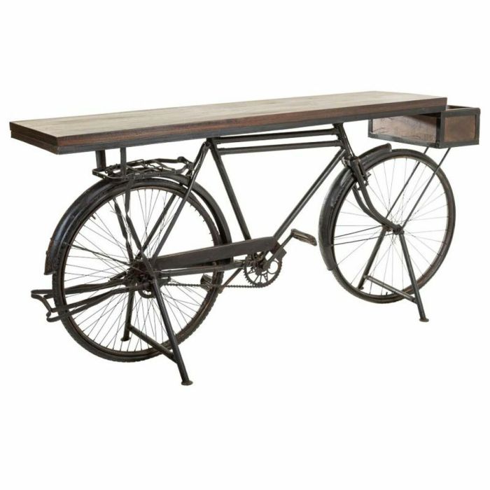 Recibidor Alexandra House Living Bike Marrón Negro Hierro Madera de mango 50 x 90 x 198 cm 6