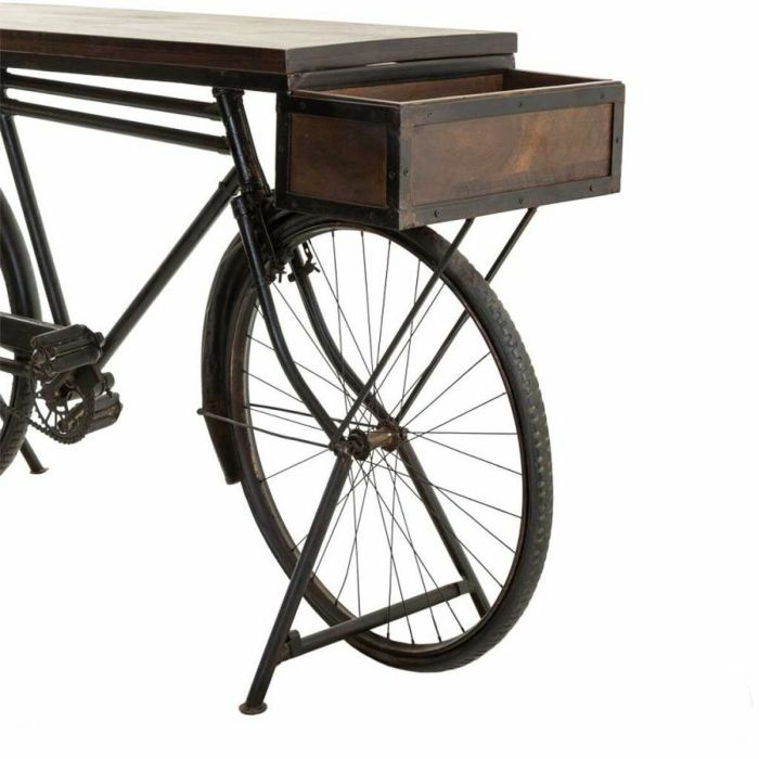 Recibidor Alexandra House Living Bike Marrón Negro Hierro Madera de mango 50 x 90 x 198 cm 3