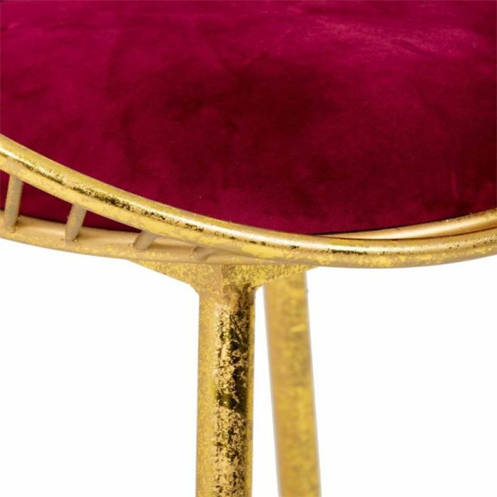 Banqueta Alexandra House Living Rojo Dorado 46 x 70 x 55 cm 2