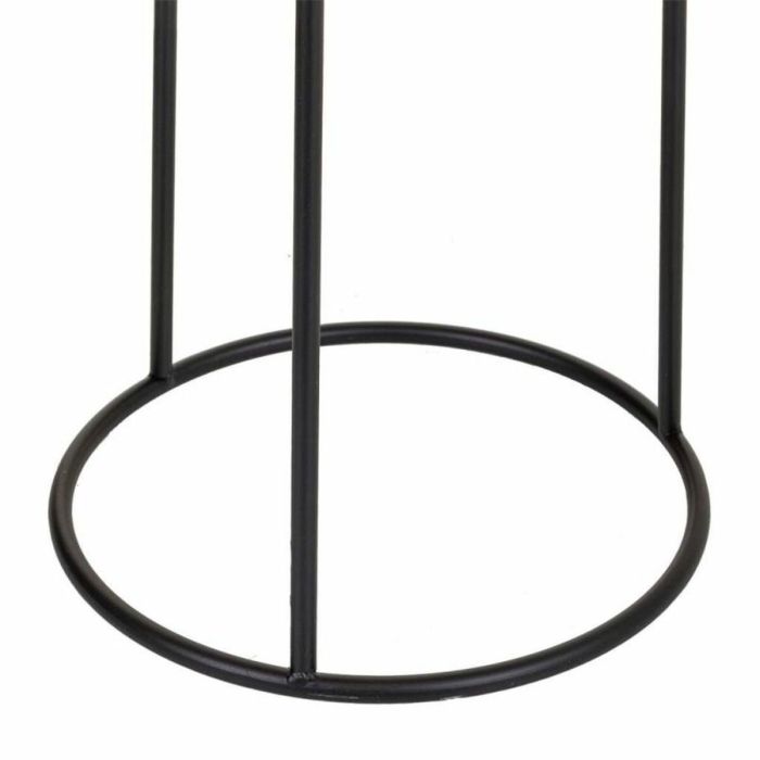 Macetero Alexandra House Living Negro Dorado Metal 24 x 50 x 24 cm Con soporte 1