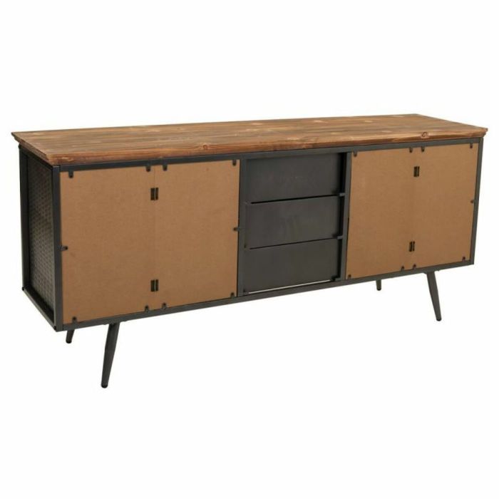 Aparador Alexandra House Living Marrón Gris Madera Metal 42 x 74 x 164 cm 6