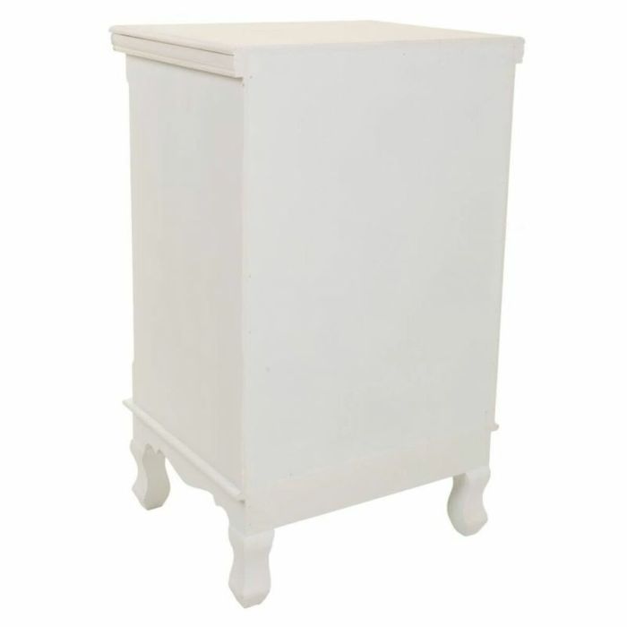 Mesita de Noche Alexandra House Living Blanco Crema 33 x 68 x 41 cm 3