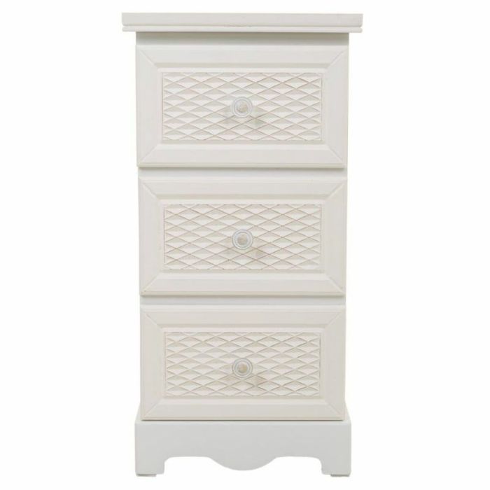 Mesita de Noche Alexandra House Living Blanco Crema 26 x 60 x 31 cm 5