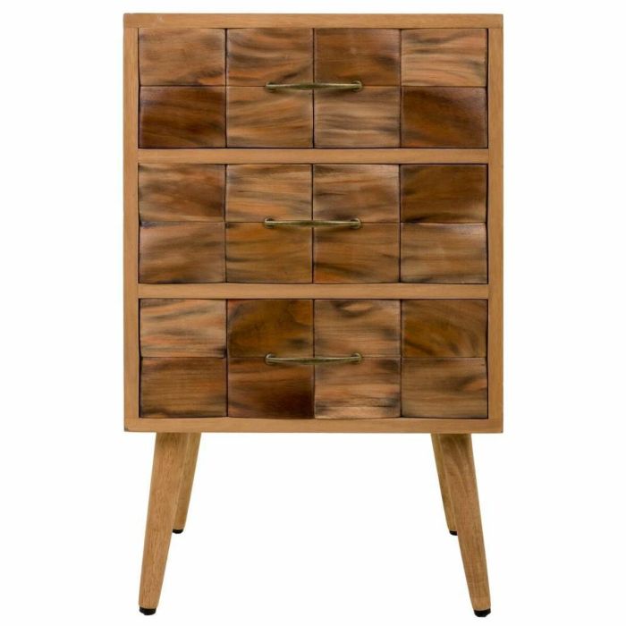 Cajonera Alexandra House Living Natural Madera de Paulonia 75 x 38 x 45 cm 6