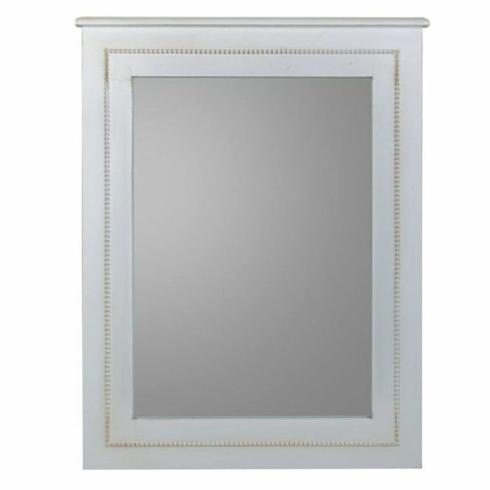 Espejo de pared Alexandra House Living Blanco Vidrio Madera de abeto 3 x 90 x 70 cm 4