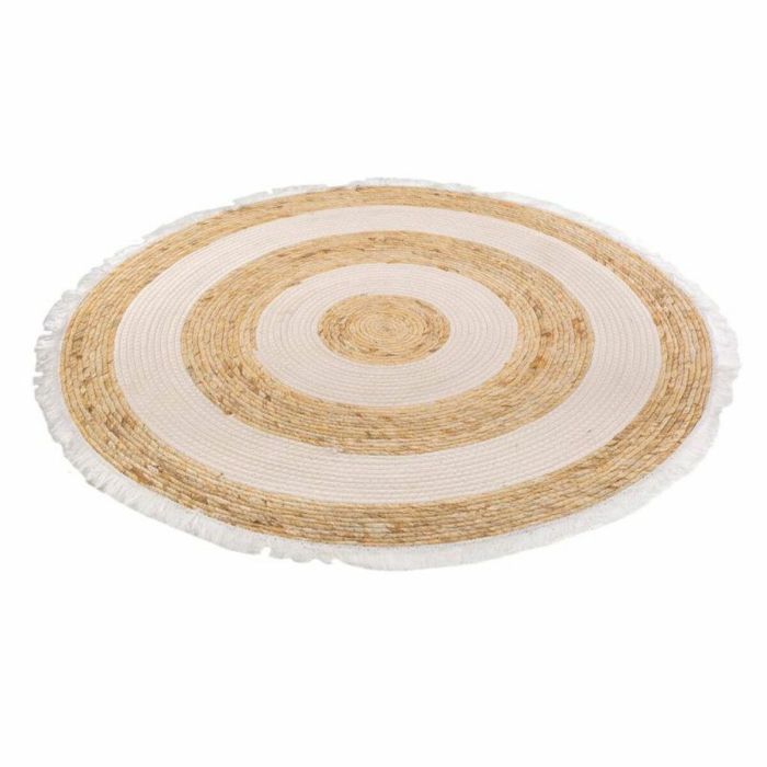 Alfombra Alexandra House Living Blanco Natural 100 x 100 cm Circular 3