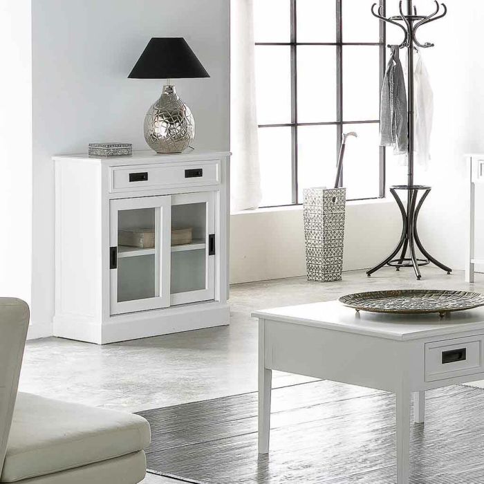 Recibidor con Cajones Alexandra House Living Blanco Madera MDF 40 x 90 x 80 cm 6