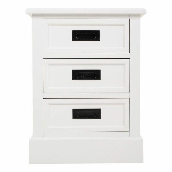 Mesita de Noche Alexandra House Living Blanco 35 x 60 x 45 cm 5