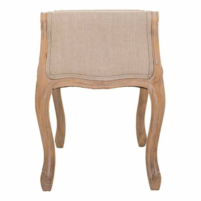 Banqueta Alexandra House Living Crema Madera de caucho 48 x 60 x 71 cm 5