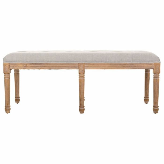 Banqueta Alexandra House Living Crema Madera de caucho 41 x 48 x 122 cm 5