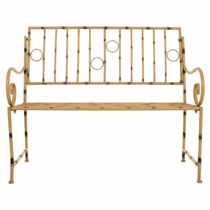 Banco Alexandra House Living Amarillo Metal 50 x 92 x 126 cm 8