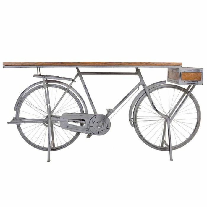 Recibidor Alexandra House Living Bike Plateado Madera Hierro 50 x 94 x 198 cm 7