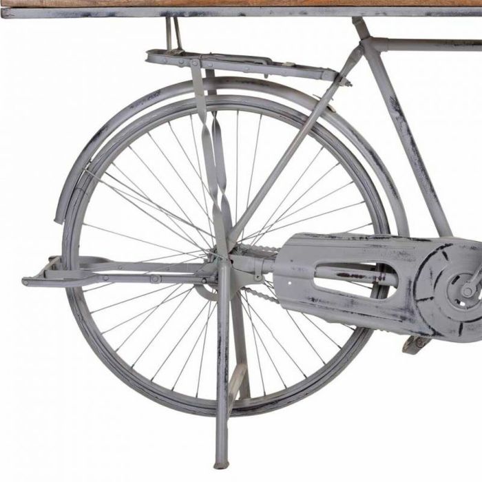 Recibidor Alexandra House Living Bike Plateado Madera Hierro 50 x 94 x 198 cm 4