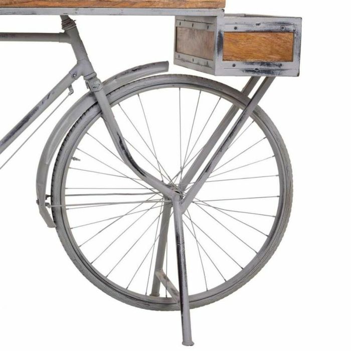 Recibidor Alexandra House Living Bike Plateado Madera Hierro 50 x 94 x 198 cm 2